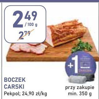Boczek carski Pekpol promocja w Stokrotka