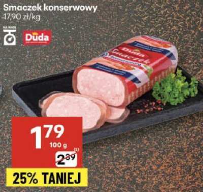 Smaczek konserwowy Duda promocja w Delikatesy Centrum