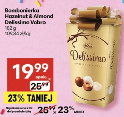 Bombonierka Hazelnut & Almond Delissimo Vobro promocja w Delikatesy Centrum