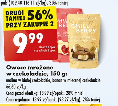 Banan w czekoladzie CHOCO FRUIT promocja w Biedronka