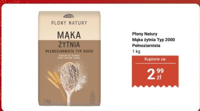 Mąka żytnia Typ 2000 Pełnoziarnista promocja w Biedronka