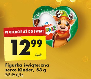 Serce niespodzianka Kinder niespodzianka promocja w Biedronka