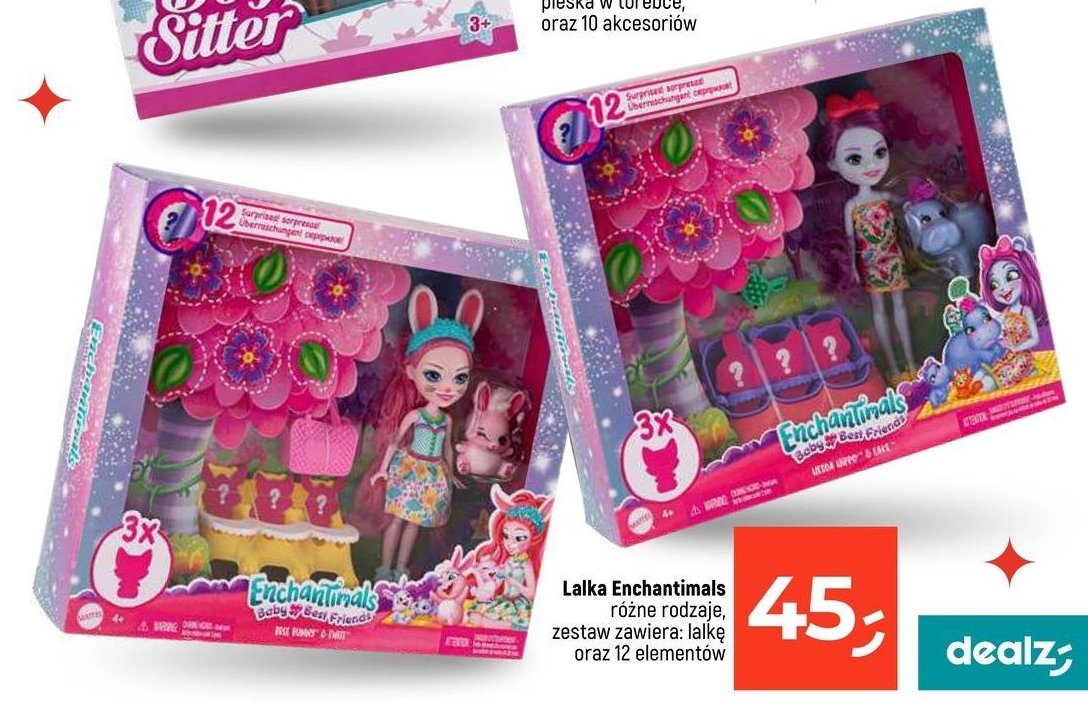 Lalka ze zwierzakiem enchantimals bree bunny Mattel promocja