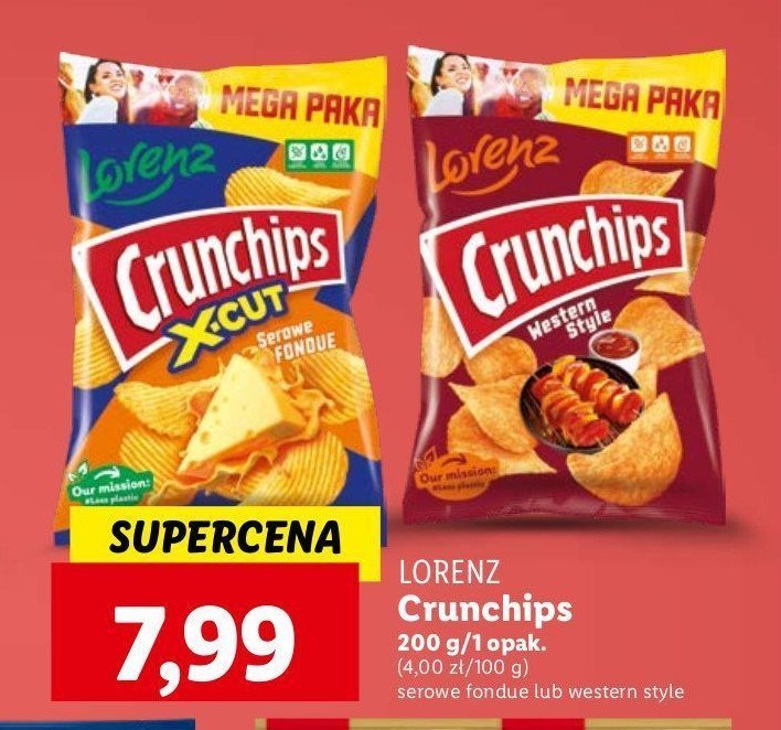 Chipsy western style Crunchips x-cut Crunchips lorenz promocja