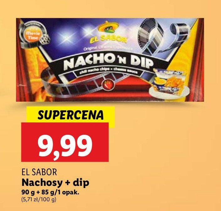 Nachosy 90 g + dip 85 g El sabor nacho promocja