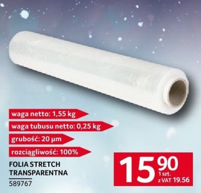 Folia stretch transparentna 0,25 kg promocja w Selgros