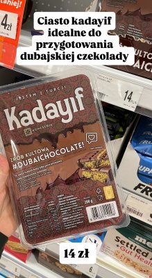 Ciasto Kadayif #DubaiChocolate 200g promocja w Dealz