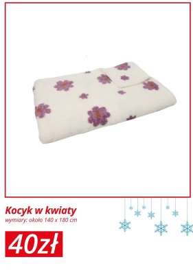 Kocyk w kwiaty promocja w KiK