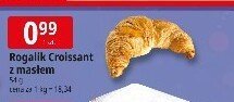 Rogalik Croissant z masłem 65g promocja w Leclerc