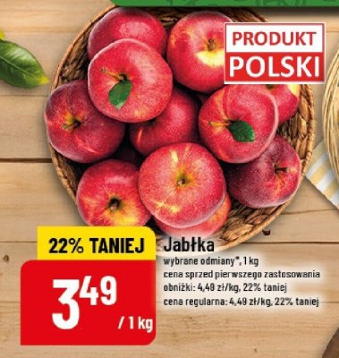 Jabłka układane promocja w POLOmarket