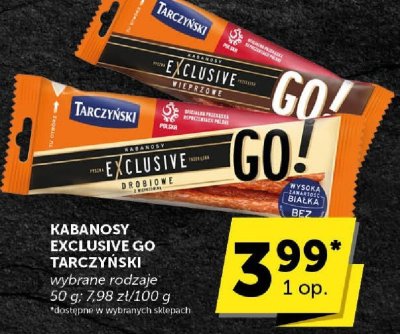Kabanosy Exclusive Go Tarczyński promocja w ABC