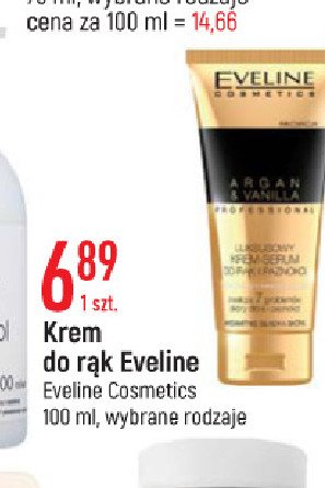 Krem do rąk argan & vanilla Eveline cosmetics promocja