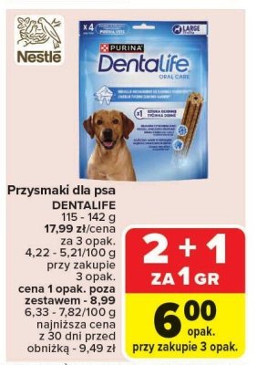 Przysmaki dla psa DENTALIFE promocja w Carrefour