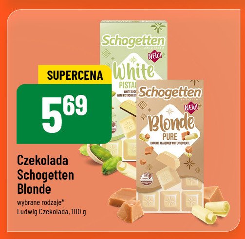 Czekolada white pistachio Schogetten promocja