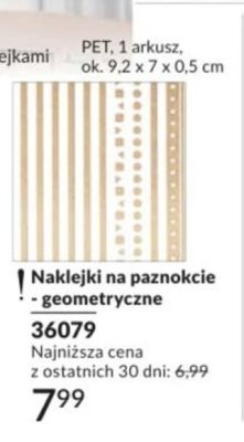 Naklejki na paznokcie geometryczne Avon promocja w AVON