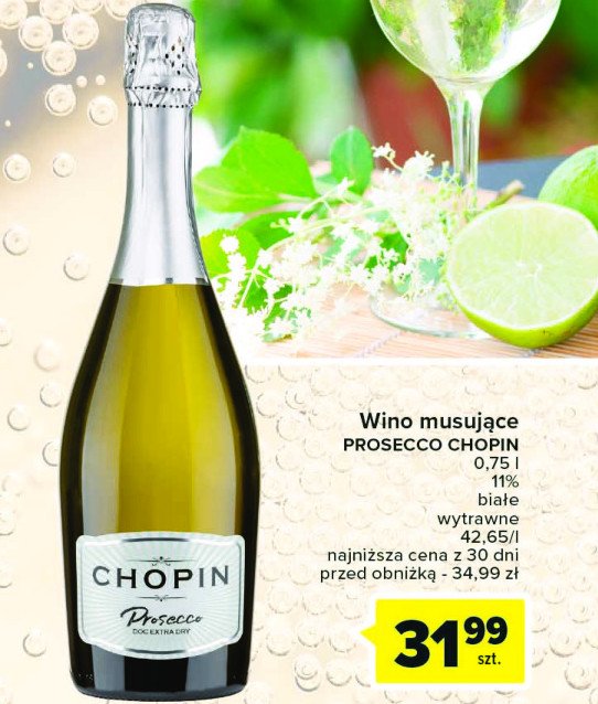 Wino Chopin prosecco promocja