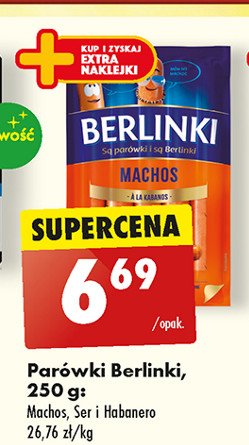 Parówki machos Morliny berlinki promocja