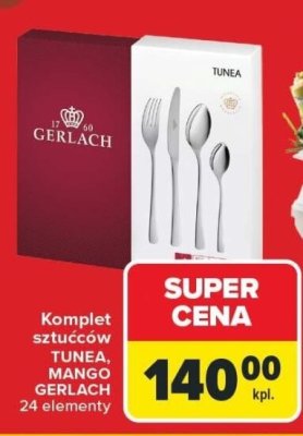 Komplet sztućców MANGO 24 elementy GERLACH promocja w Carrefour