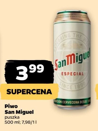 Piwo San miguel especial promocja w Netto