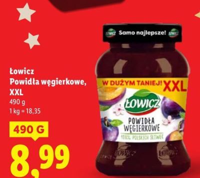Powidła węgierkowe XXL promocja w Lidl