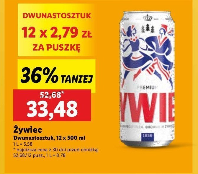 Piwo Żywiec promocja w Lidl