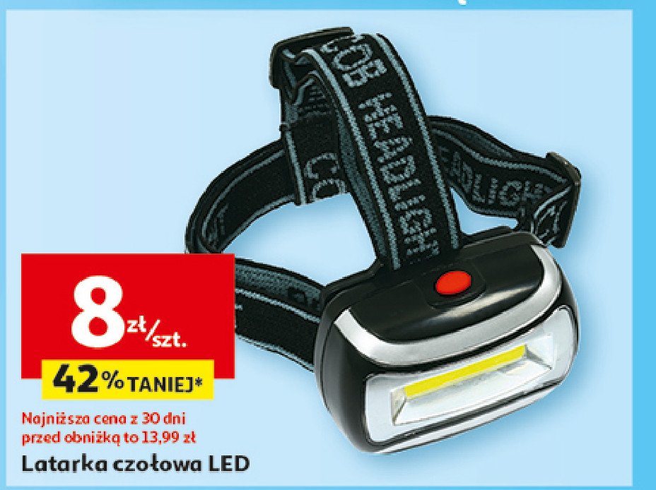Latarka czołowa led promocja w Auchan