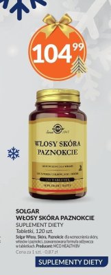 Suplement diety Solgar Włosy Skóra Paznokcie tabletki 60 szt. promocja w DOZ.PL