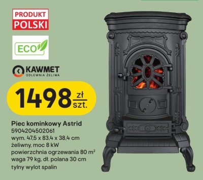 Piec kominkowy Astrid promocja w Castorama