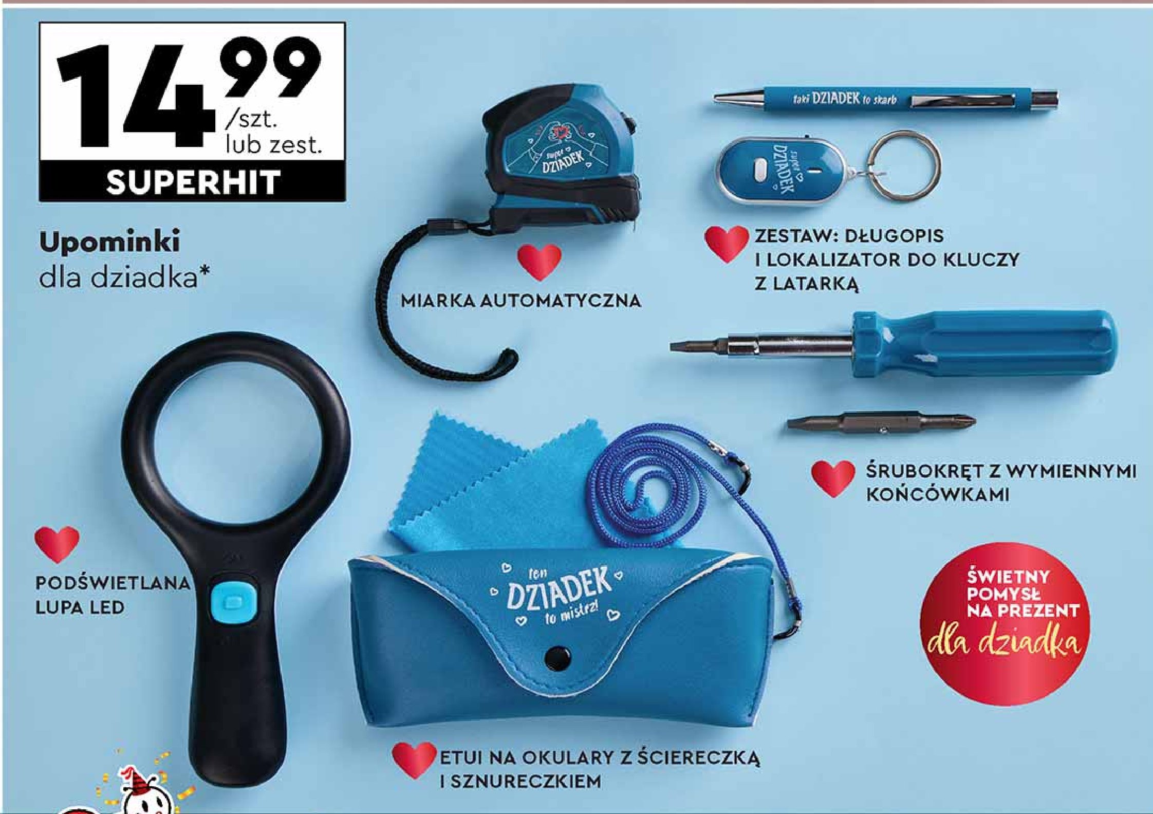 Śrubokręt z wymiennymi końcówkami promocja w Biedronka