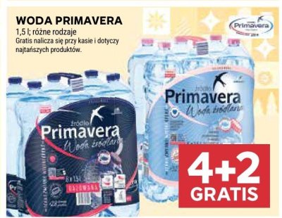 Woda Primavera promocja w Stokrotka