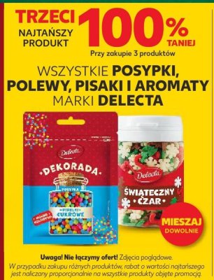 Wszystkie posypki, polewy, pisaki aromaty TRZECIA -100% promocja w Kaufland
