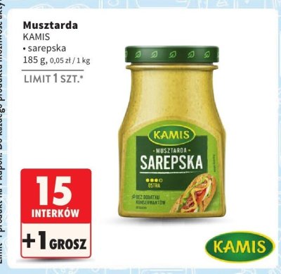 Musztarda sarepska KAMIS promocja w Intermarche
