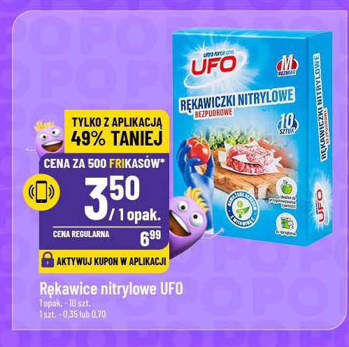 Rękawice nitrylowe m Ufo promocja