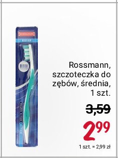 Szczoteczka do zębów medium Rossmann Rossmann promocje