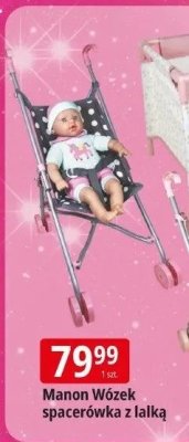 Manon Wózek spacerówka z lalką promocja w Leclerc