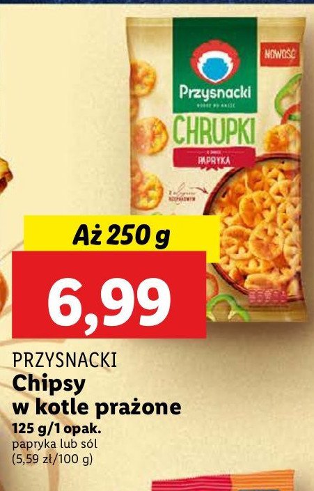 Chipsy w kotle prażone z solą morską Przysnacki promocja