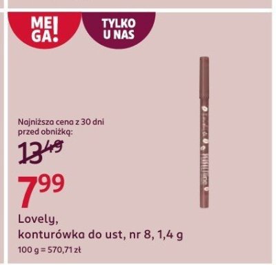 Konturówka do ust nr 8 promocja w Rossmann