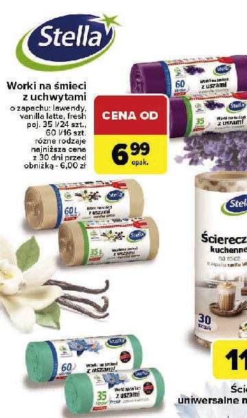 Worki na śmieci z uszami vanilla latte 60 l Stella promocja