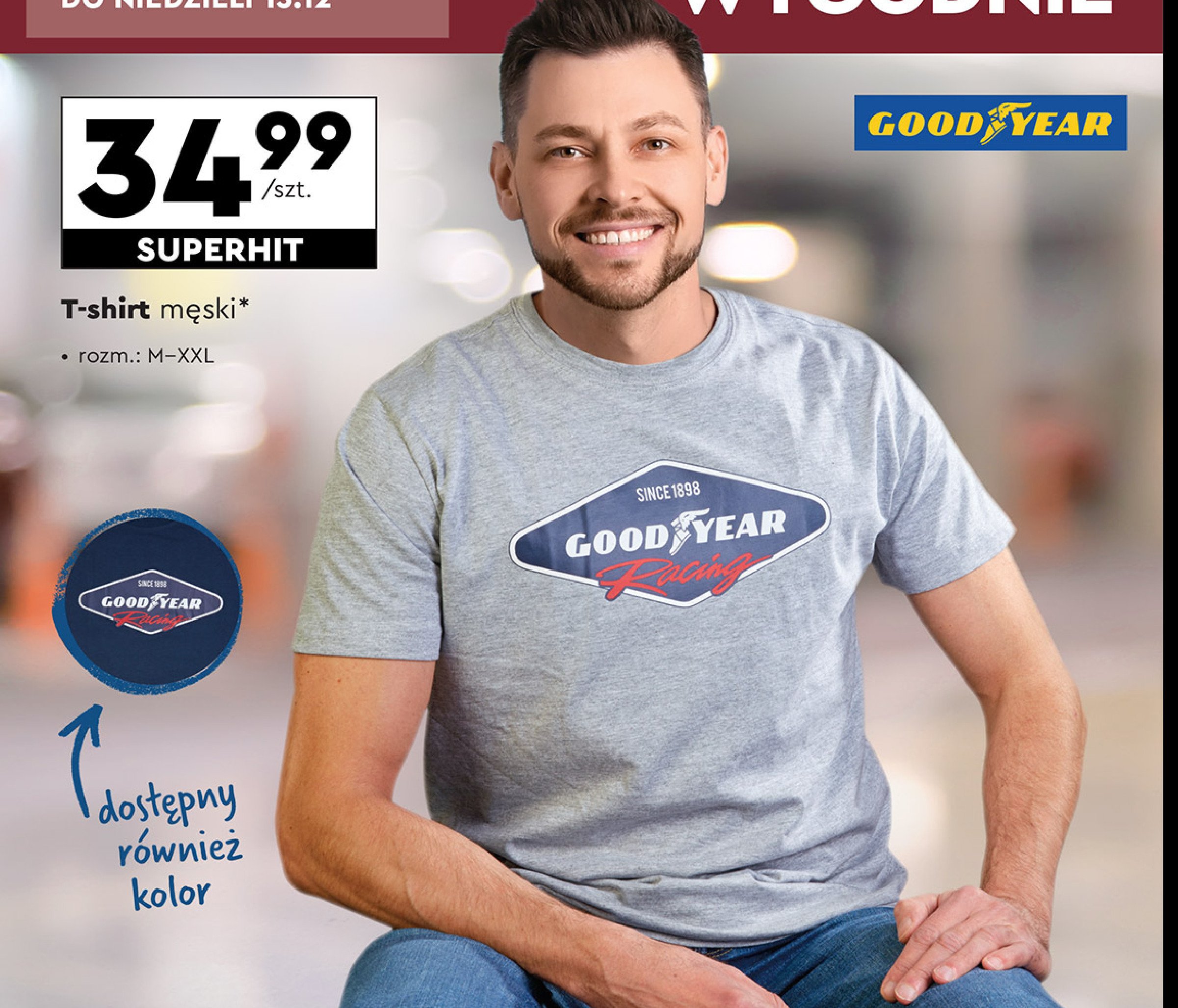 T-shirt męski m-xxl Goodyear promocja