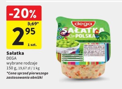 Sałatka DEGA wybrane rodzaje promocja w Intermarche