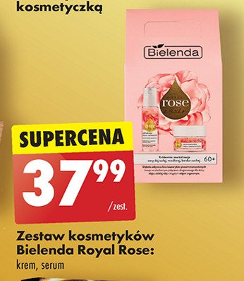 Zestaw w pudełku royal rose: krem do twarzy 50 ml + serum do twarzy 30 ml Bielenda promocja w Biedronka