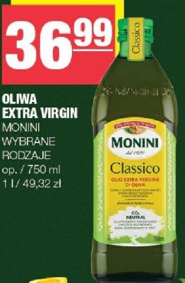 Oliwa extra virgin Monini wybrane rodzaje promocja w SPAR