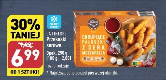 Chrupiące paluszki z sera mozzarella La finesse promocja
