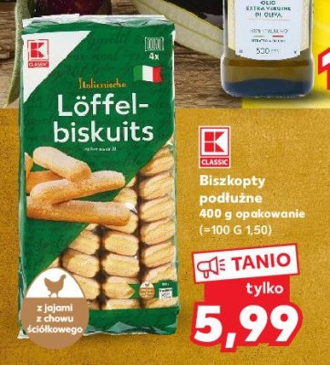 Biszkopty podłużne K-classic promocja