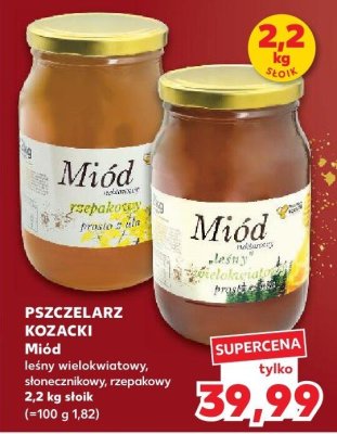 Miód rzepakowy 2.2 kg  promocja w Kaufland