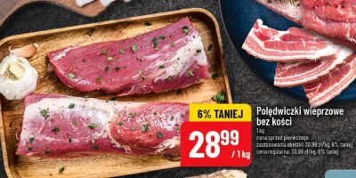 Polędwiczki wieprzowe bez kości promocja w POLOmarket