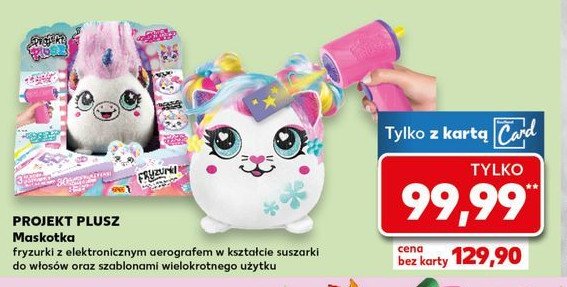 Maskotka projekt plusz fryzurki Epee promocja w Kaufland
