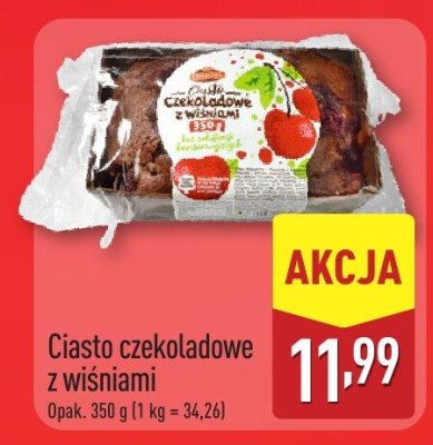 Ciasto czekoladowe z wiśniami promocja w Aldi