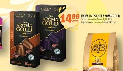 Kawa crema Aroma gold promocja