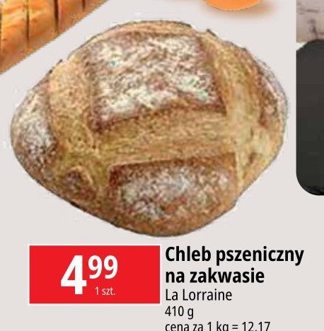 Chleb pszenny na zakwasie La lorraine promocja